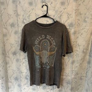 Lotus Fashion Los Angeles Gray Wash Graphic T-Shirt CC